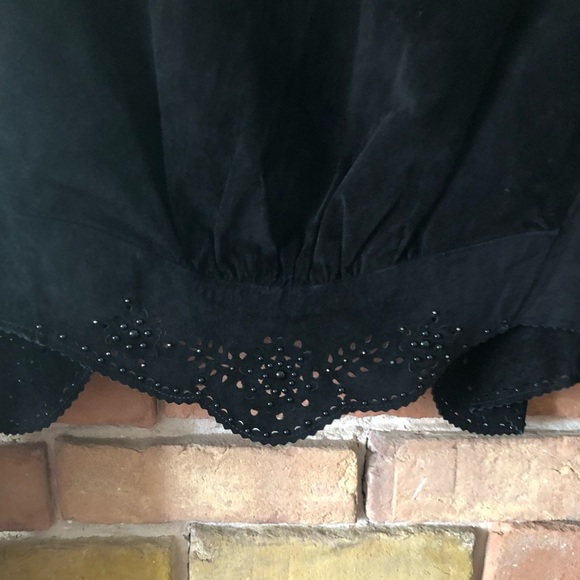 Vintage Rodeo Queen bolero black suede jacket by artist Jan Faulkner - Picture 8 of 10